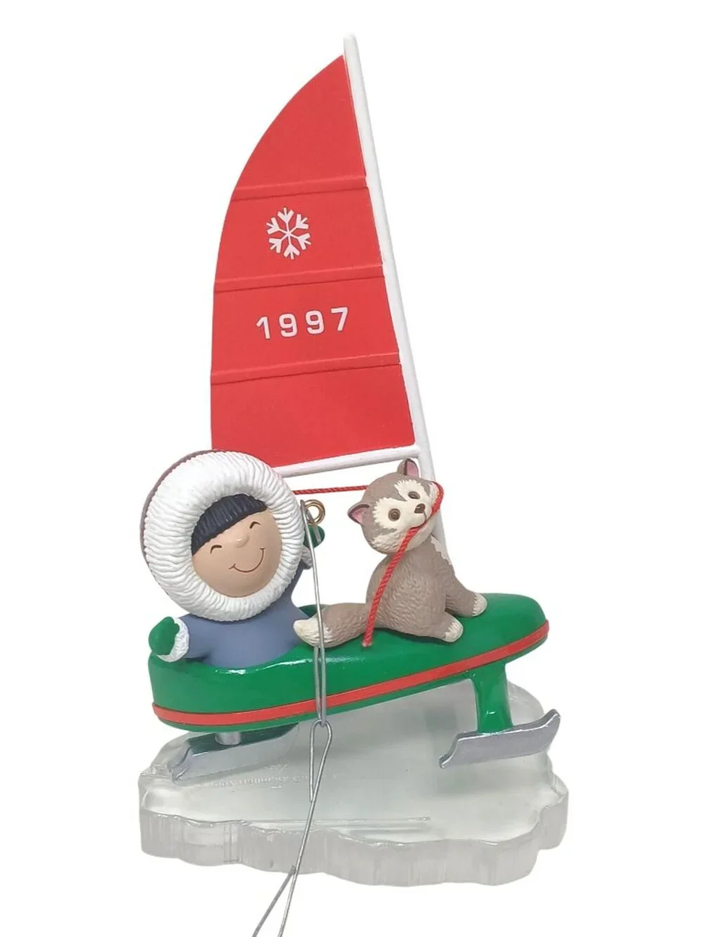 Hallmark Keepsake Ornament Frosty Friends Iceboat 1997 Collectible Series #D-9